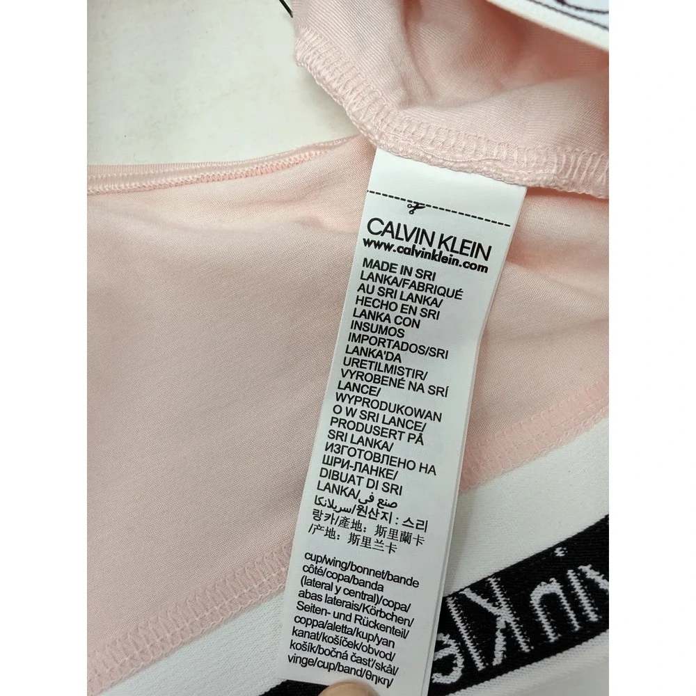 Calvin Klein Womens Plus Size 2X Modern Cotton Unlined Bralette QF5116 Pink 1316